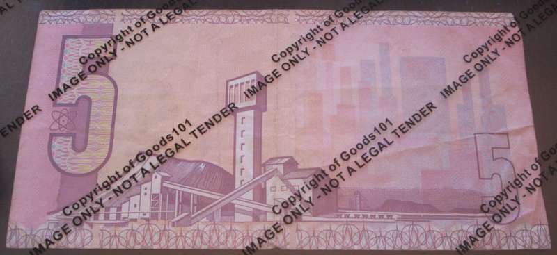 Five Rand Republic of South Africa Serial Nr BR6114624