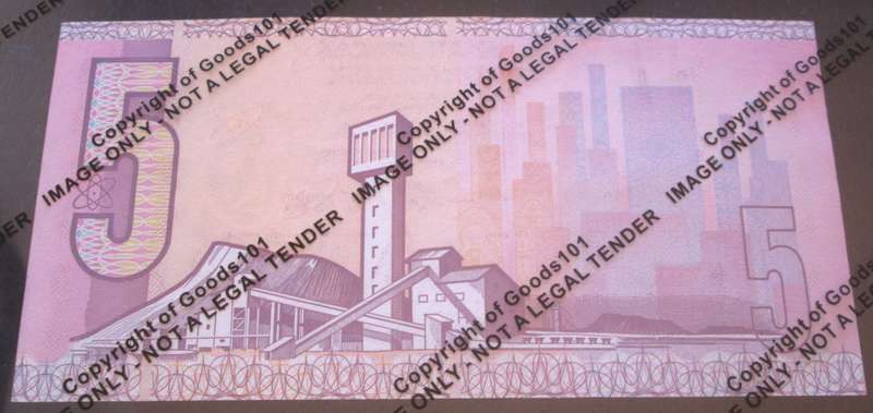 Five Rand Republic of South Africa Serial Nr BR6824772