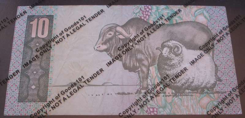Ten Rand Republic of South Africa Serial Nr AV9346514 C