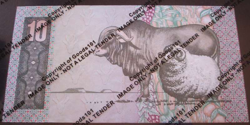 Ten Rand Republic of South Africa Serial Nr BF6087439 C