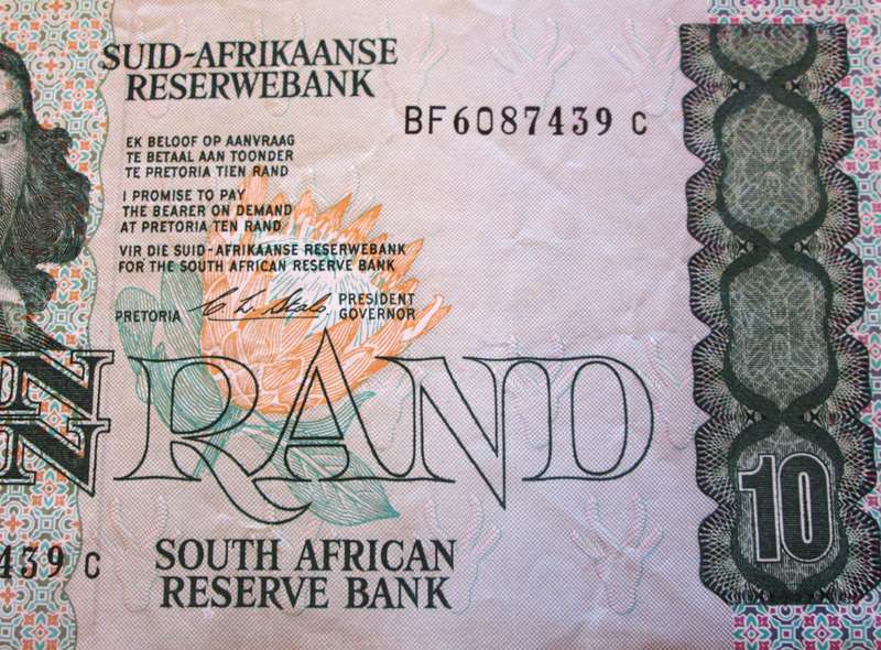Ten Rand Republic of South Africa Serial Nr BF6087439 C