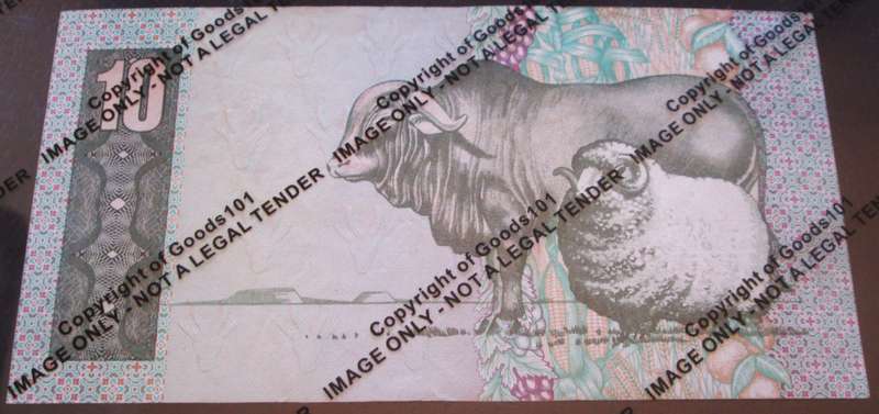 Ten Rand Republic of South Africa Serial Nr BS7889613 C