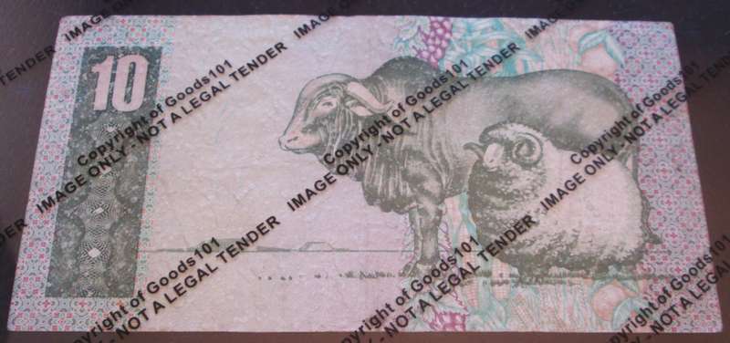 Ten Rand Republic of South Africa Serial Nr DM6994438 C