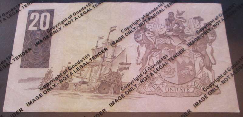 Twenty Rand Republic of South Africa Serial Nr C384 410439