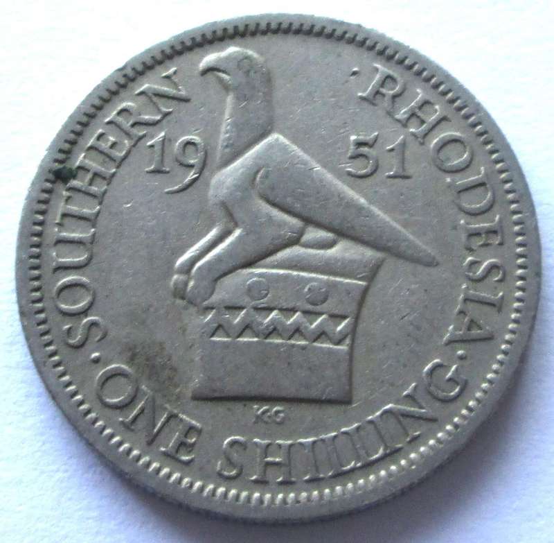 1951 Southern Rhodesia 1 Shilling