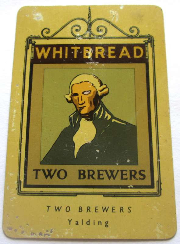 Whitbread Inn Metal Signs Series 1 Circa 1951 No 37 The Two Brewers Side 1