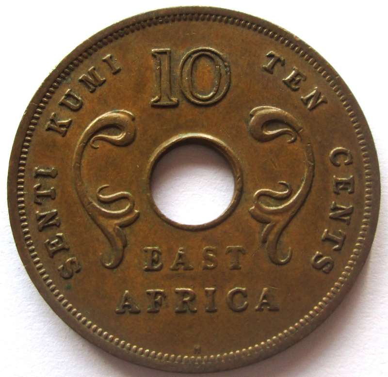 1964 East Africa 10 Cents
