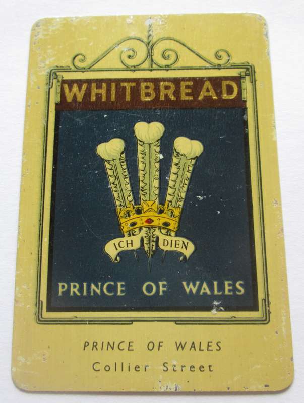 Whitbread Inn Metal Signs Series 1 Circa 1951 No 46 The Prince of Wales