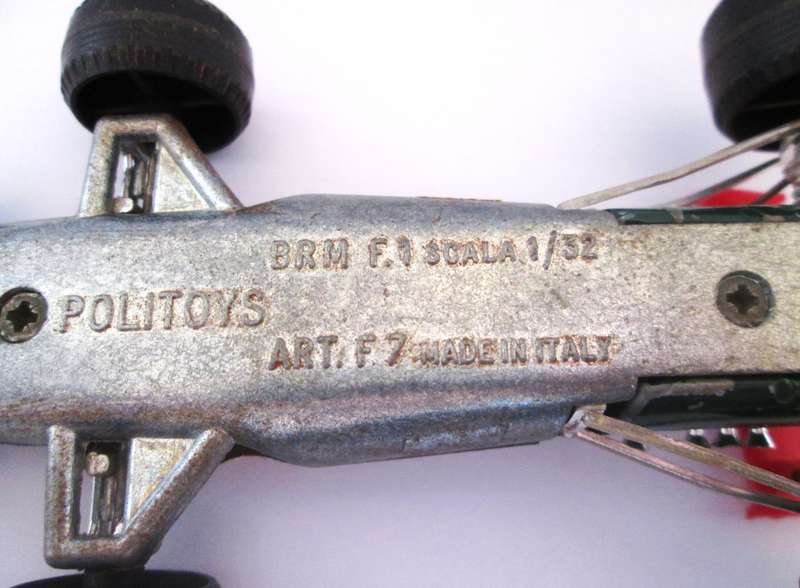 BRM F1 Art F7 Politoys made in Italy Scale 1/32