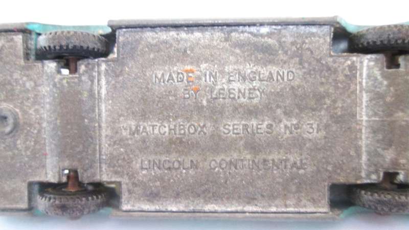 Lincoln Continental No 31 Lesney made in England
