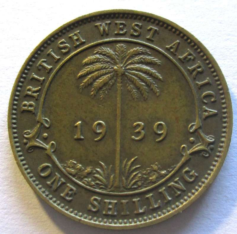 1939 British West Africa One Shilling