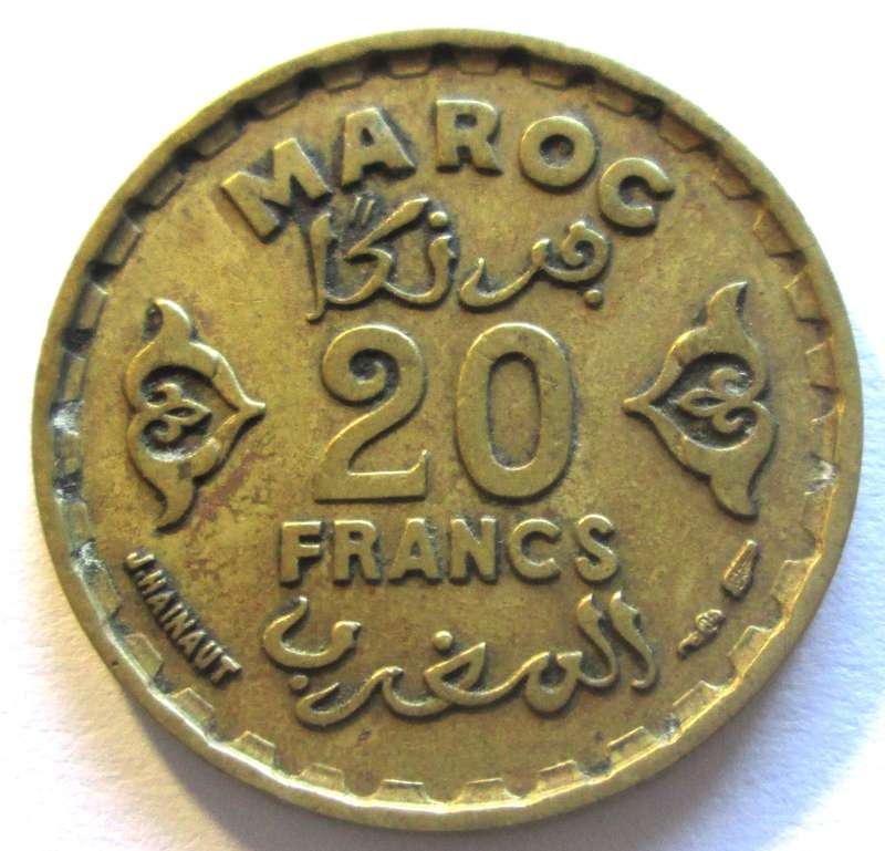 1951 Morroco 20 Francs