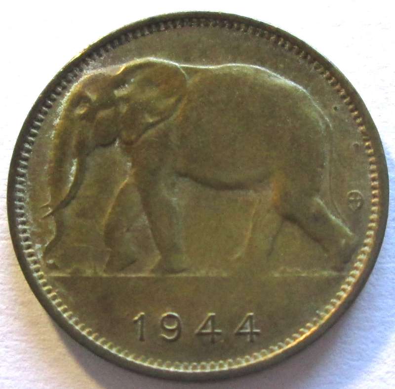 1949 Belgium Congo 1 Franc