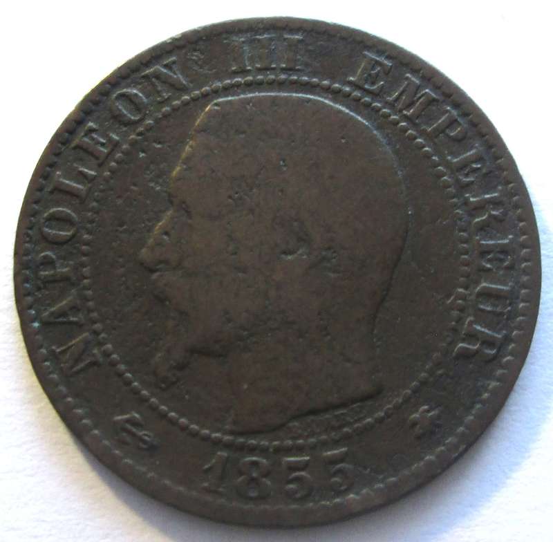 1855 France 5 Centimes