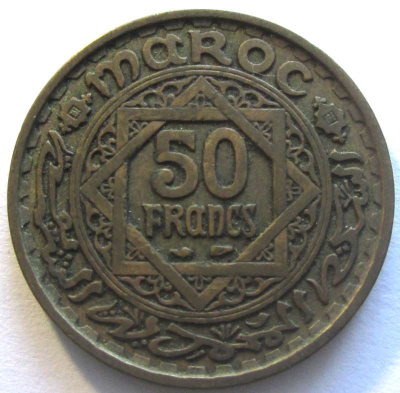 1951 Morroco 50 Francs