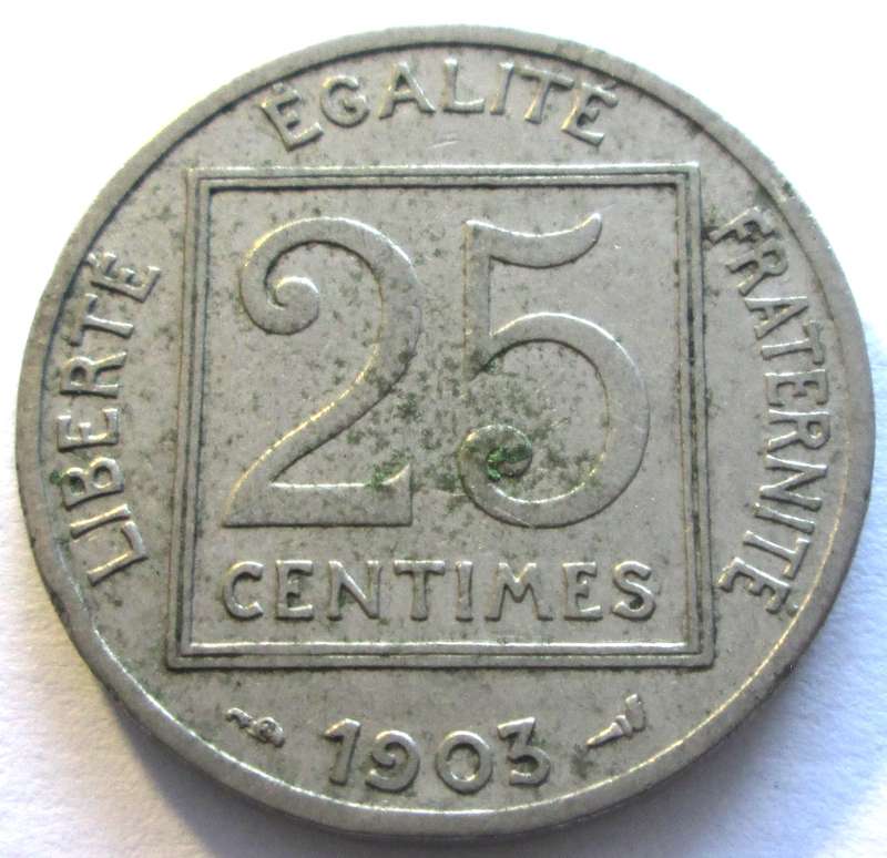 1903 France 25 Centimes