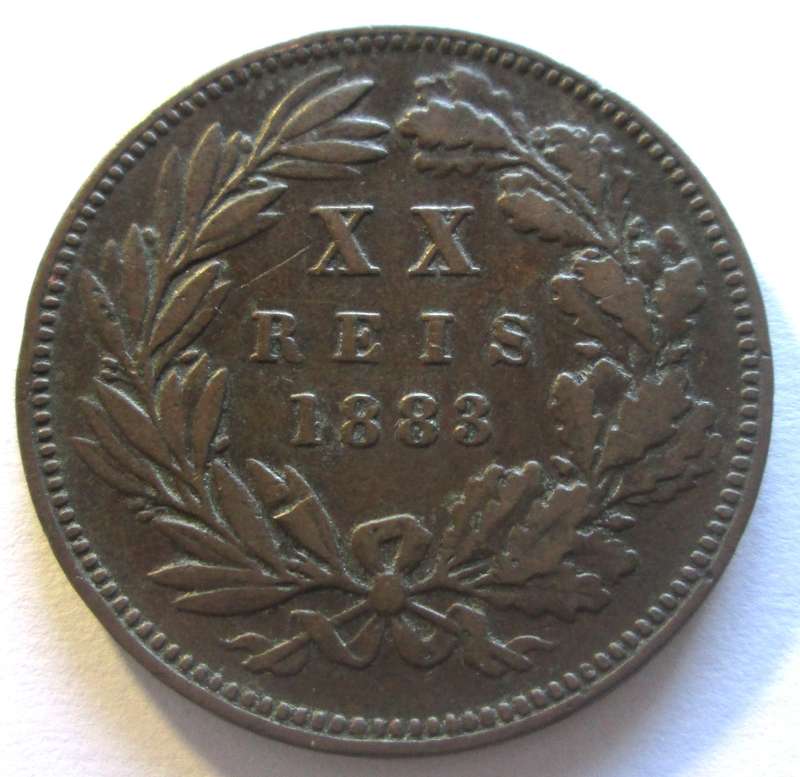 1883 Portugal 20 Reis