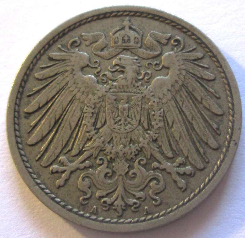1897 Germany 10 Pfennig