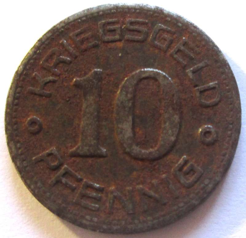 1918 Germany Weissenfels 10 Pfennig Notgeld