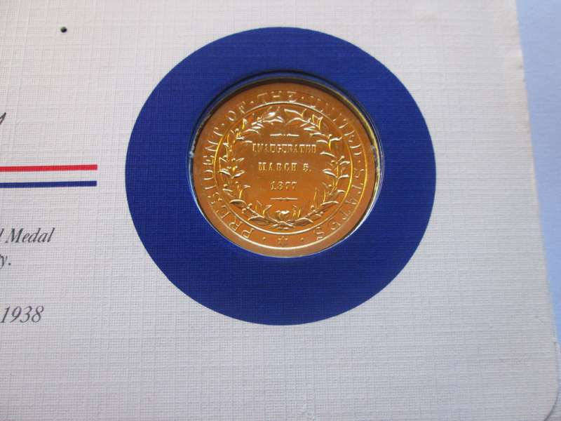 Rutherford B Hayes 19th President US Mint Presidential Medal Postal Cover 1983