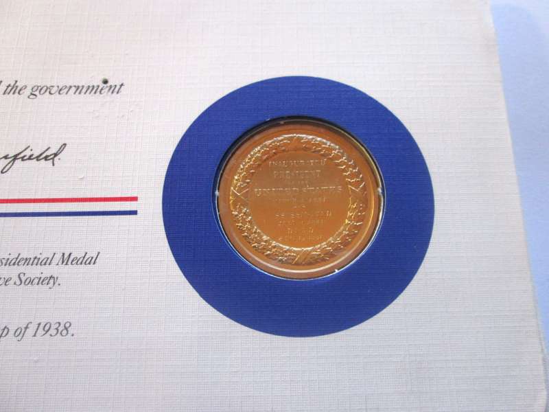 James A Garfield 20th President US Mint Presidential Medal Postal Cover 1983