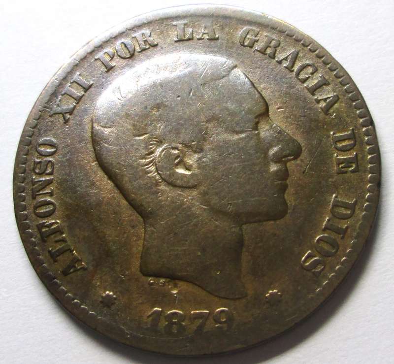 1879 Spain 10 Centimos