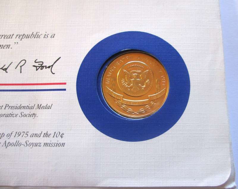 1983 Gerald R Ford 38th President US Mint Presidential Medal Postal Cover