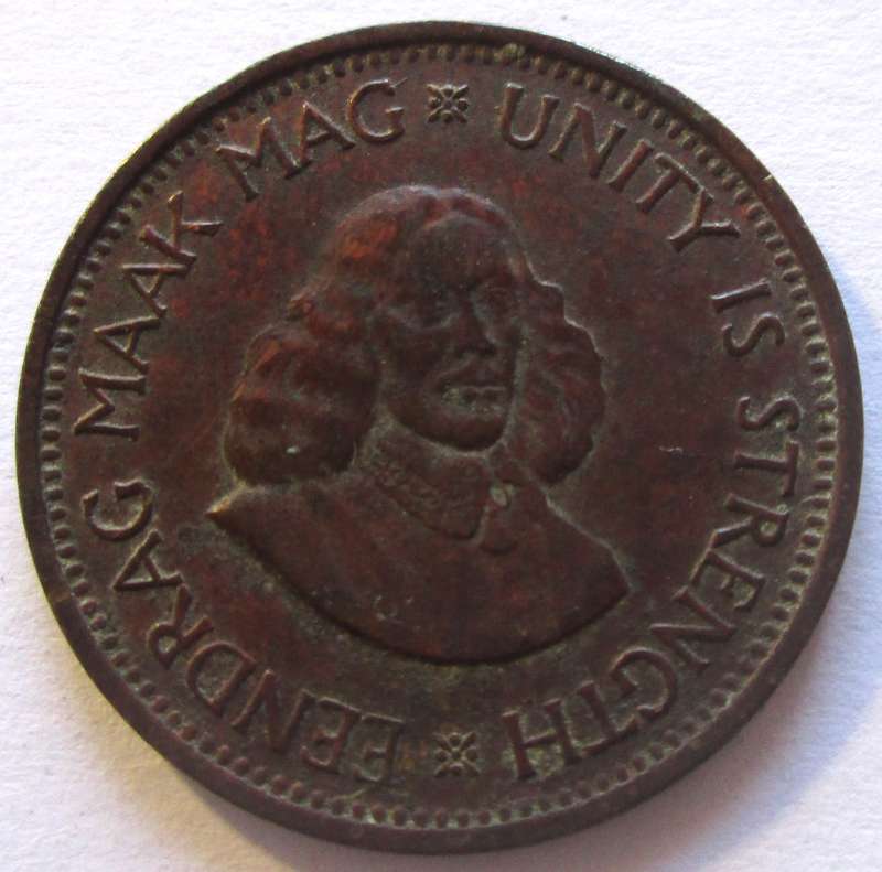 1962 Republic of South Africa Half Cent