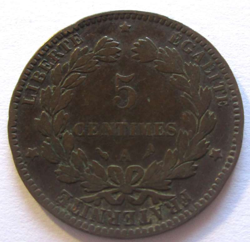 1897 France 5 Centimes