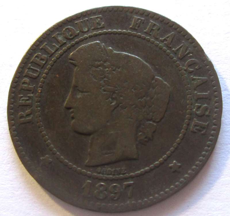 1897 France 5 Centimes