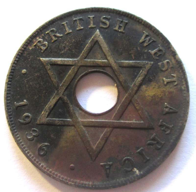 1936 British West Africa 1 Penny