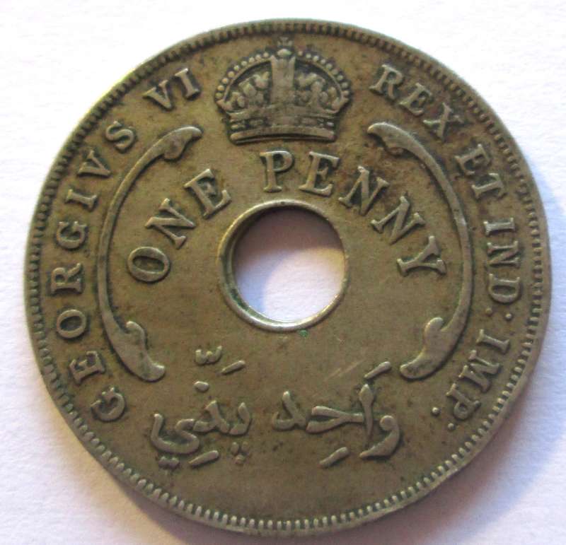 1937 British West Africa 1 Penny