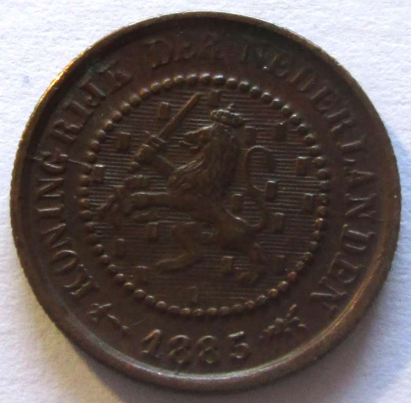 1885 Netherlands Half Cent