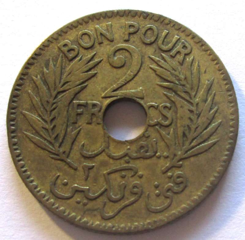 Tunisia 2 Francs