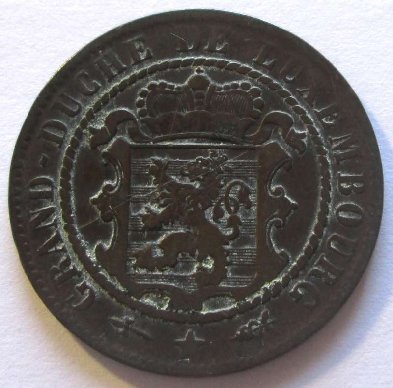 1870 Luxembourg 10 Centimes