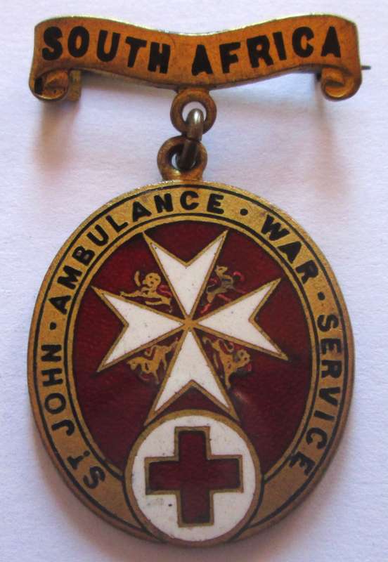 St John Ambulance War Service South Africa No 12072