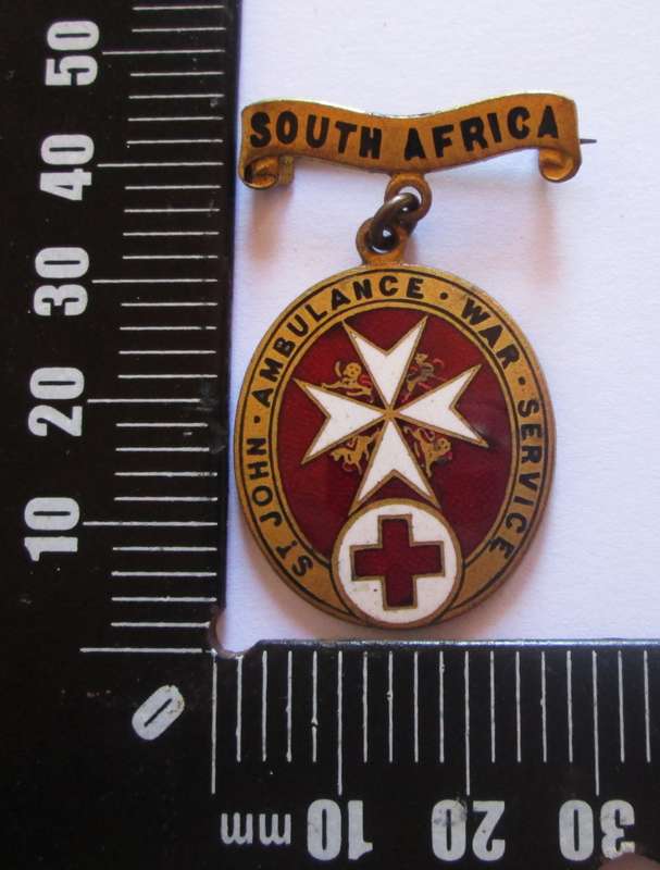 St John Ambulance War Service South Africa No 12072