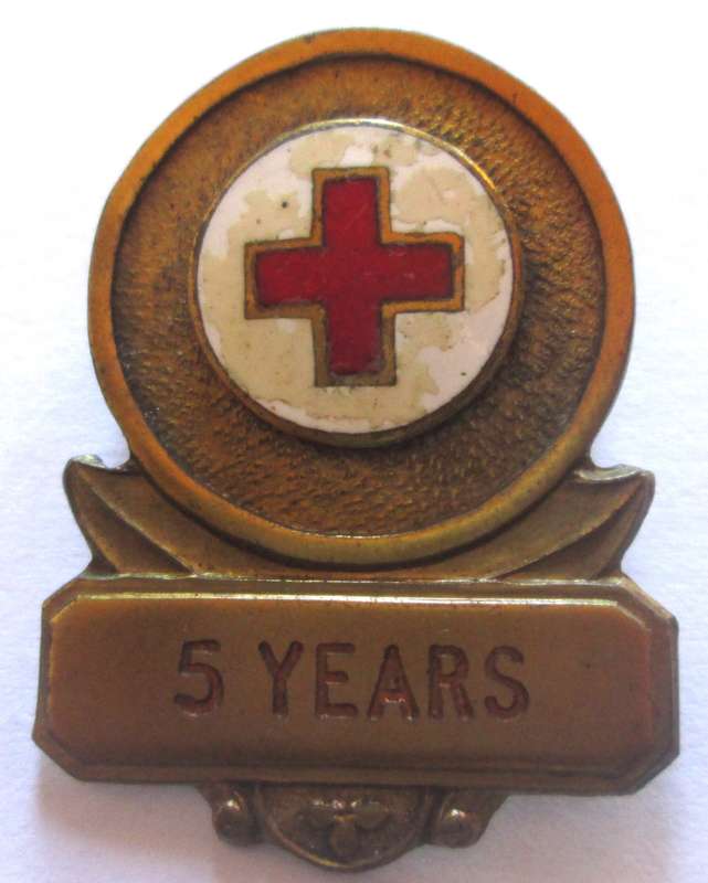 British Red Cross Society Association 5 Years Pin