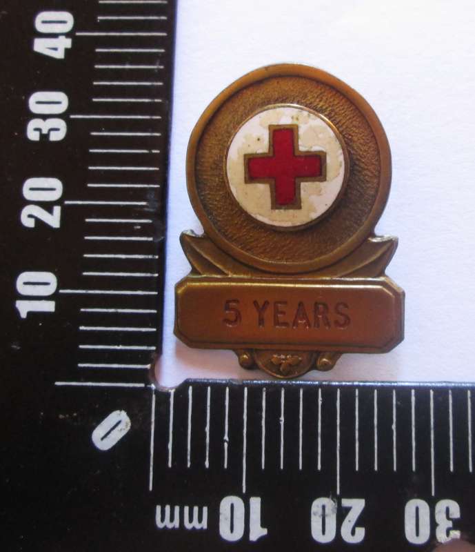 British Red Cross Society Association 5 Years Pin