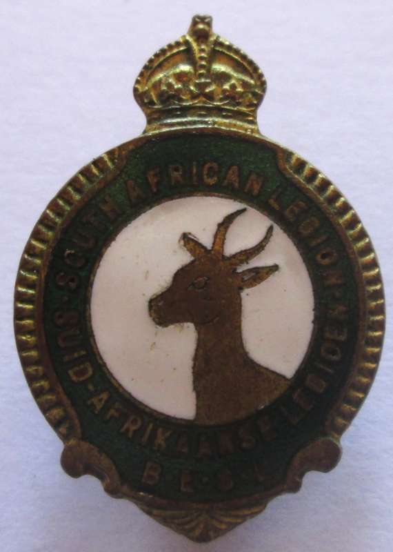 South African Legion of the British Empire Service League Badge