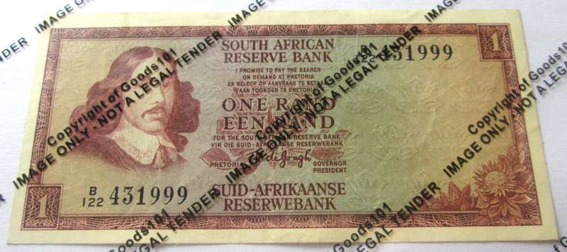 One Rand South Africa Serial Nr B122 431999