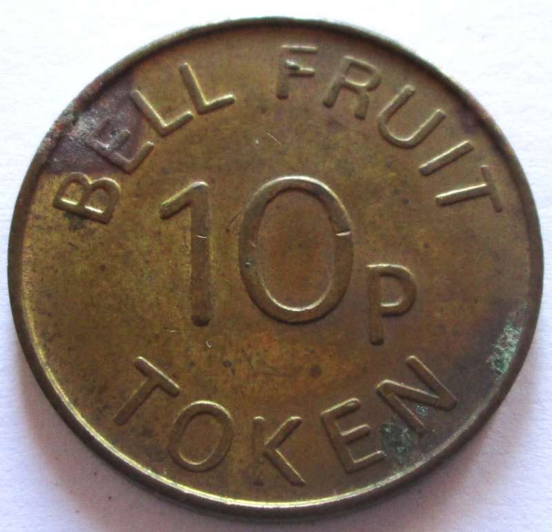 10 Pence Bell Fruit Great Britain Token