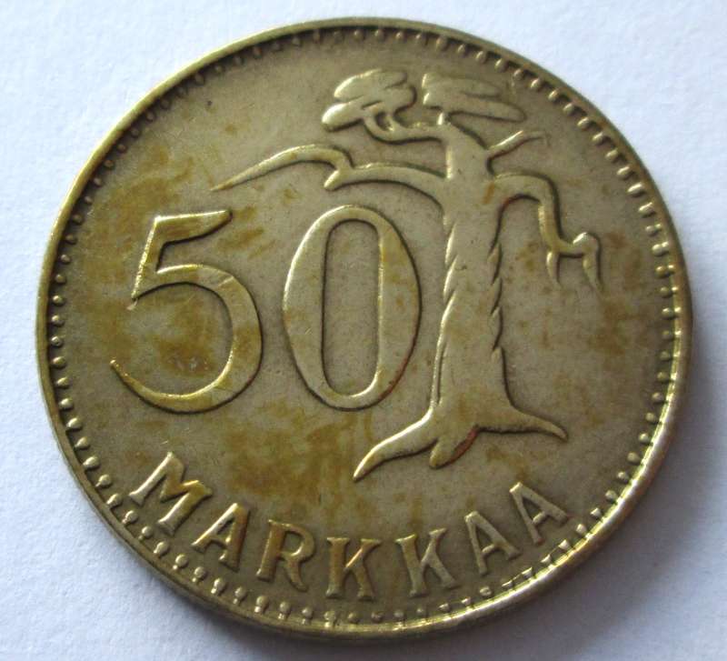1953 Finland 50 Markkaa
