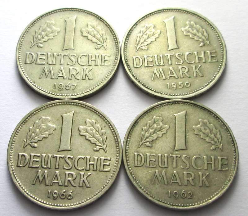 1 Mark Germany 1950 + 1962 + 1966 + 1967
