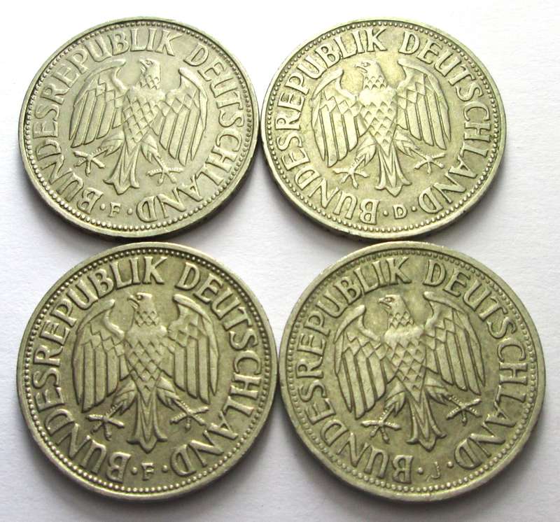 1 Mark Germany 1950 + 1962 + 1966 + 1967