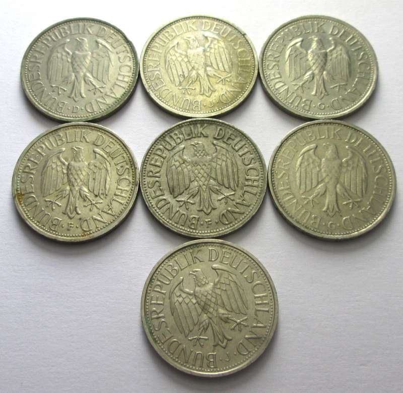 1 Mark Germany 1971 - 1974 + 1977 - 1979