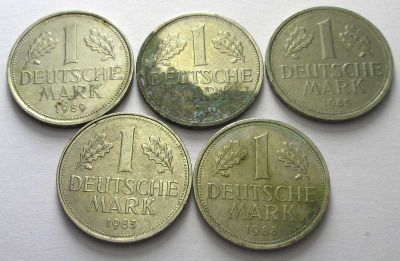 1 Mark Germany 1980 + 1983 + 1985 + 1988 + 1989