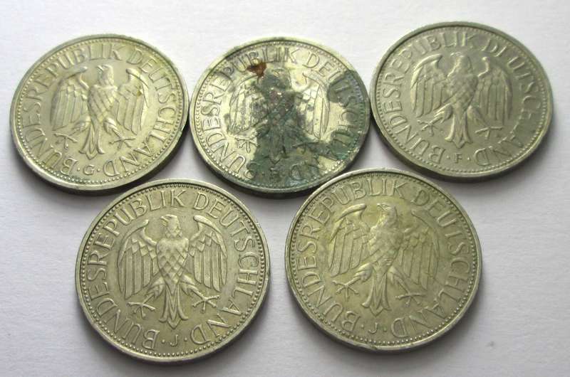 1 Mark Germany 1980 + 1983 + 1985 + 1988 + 1989