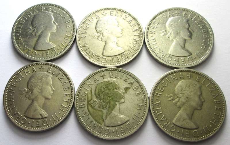 2 Shillings Great Britain 1961 - 1964 + 1966 + 1967