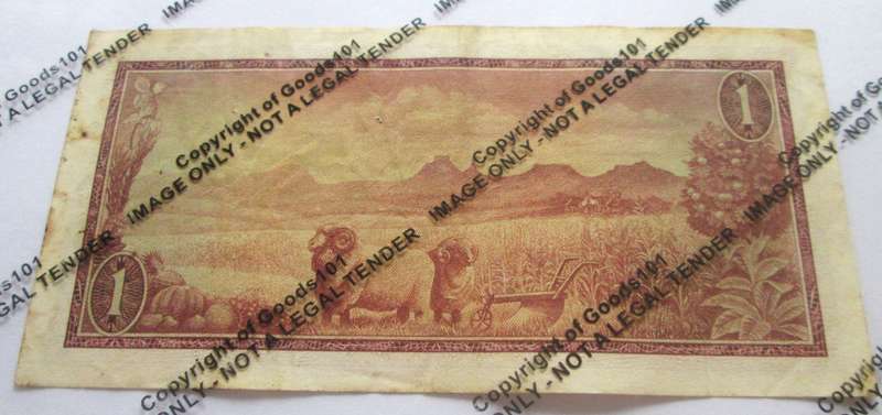 One Rand Republic of South Africa Serial Nr Z13 270405 Replacement Note